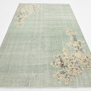 5x8 Turkish Rug, Oushak Rug, Anatolian Rug, Vintage Rug, Living Room Rug, Bedroom Rug, Living Room Rug, 5x8 Area Rug, Room Decor, 5.1x8.1 Ft