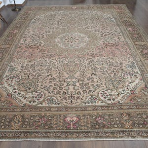 9x12 PERSIAN OVERSIZED RUG, Living Room Rug, Home Decor, Vintage Rug, Bedroom Rug, Farmhouse Decor, Large Rug 9x12, Handmade Rug, Modern
