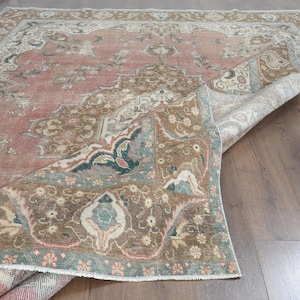 9x12&#39;2 ft, LUXURY DECOR RUG, Vintage Oversized Rug, Turkish Rug, Oushak Area Rug, Large Rug, Wool Rug, Home Decor, 9x12 Rug, Handmade Rug