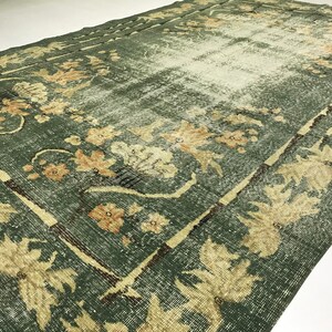 6.7x10.4 ft, VINTAGE OUSHAK RUG, Turkish Rug, Handwoven Rug, Wool Rug, Tribal Rug, 7x10 Area Rug, Bohemian Rug, Anatolian Rug, Floral Rug