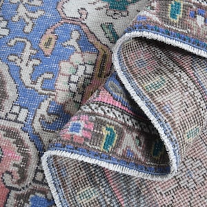 9&#39;4x12&#39;7 ft, PERSIAN COLORFUL RUG, Oversized Antique Rug, 9x13 Area Rug, Large Area Rug, Living Room Rug, Home Decor, Pink Brown Blue Beige