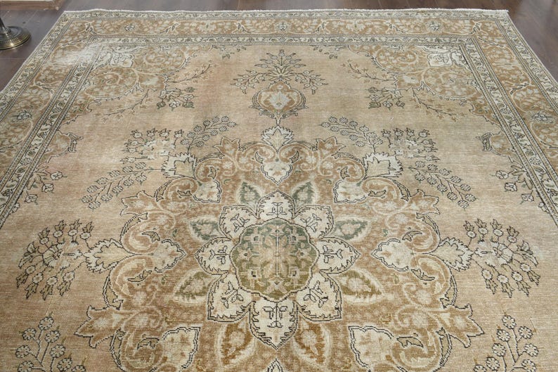 Großer Vintage Handgeknüpfter Wollteppich im Persischen Stil Bild 7