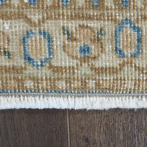 Oversized Orange Persian Rug, Vintage Wool Handmade Carpet (9'8x12'3ft) image 4