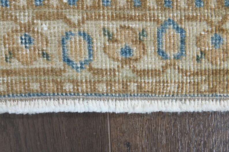 Oversized Orange Persian Rug, Vintage Wool Handmade Carpet (9'8x12'3ft) image 4