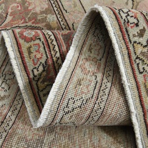 9&#39;6x12&#39;7 ft, PINK BOHEMIAN RUG, Persian Oversized Rug, Living Room Rug, 10x13 Area Rug, Washable Rug, Home Decor, Vintage Handwoven Wool Rug