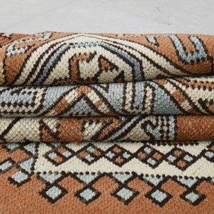 4x7 Vintage Rug, Turkish Rug, Orange Rug, Area Rug, Anatolian Oushak Rug, Living Room Rug, Bedroom Rug, Antique Rug, Home Decor, 4&#39;2&quot;x7&#39;2&quot;