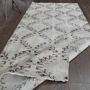 2&#39;9x6&#39;3 ft, SMALL TURKISH RUNNER, Vintage Turkish Rug, Wool Rug, Gray Brown Decor,  Small Runner, Kitchen Rug, Kitchen Rug, 3x6 Small Runner