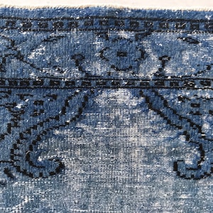 6x9 Vintage Rug, Turkish Rug, Blue Rug, Area Rug, Anatolian Oushak Rug, Living Room Rug, Bedroom Rug, Antique Rug, Home Decor, 5&#39;6&quot;x8&#39;8&quot;