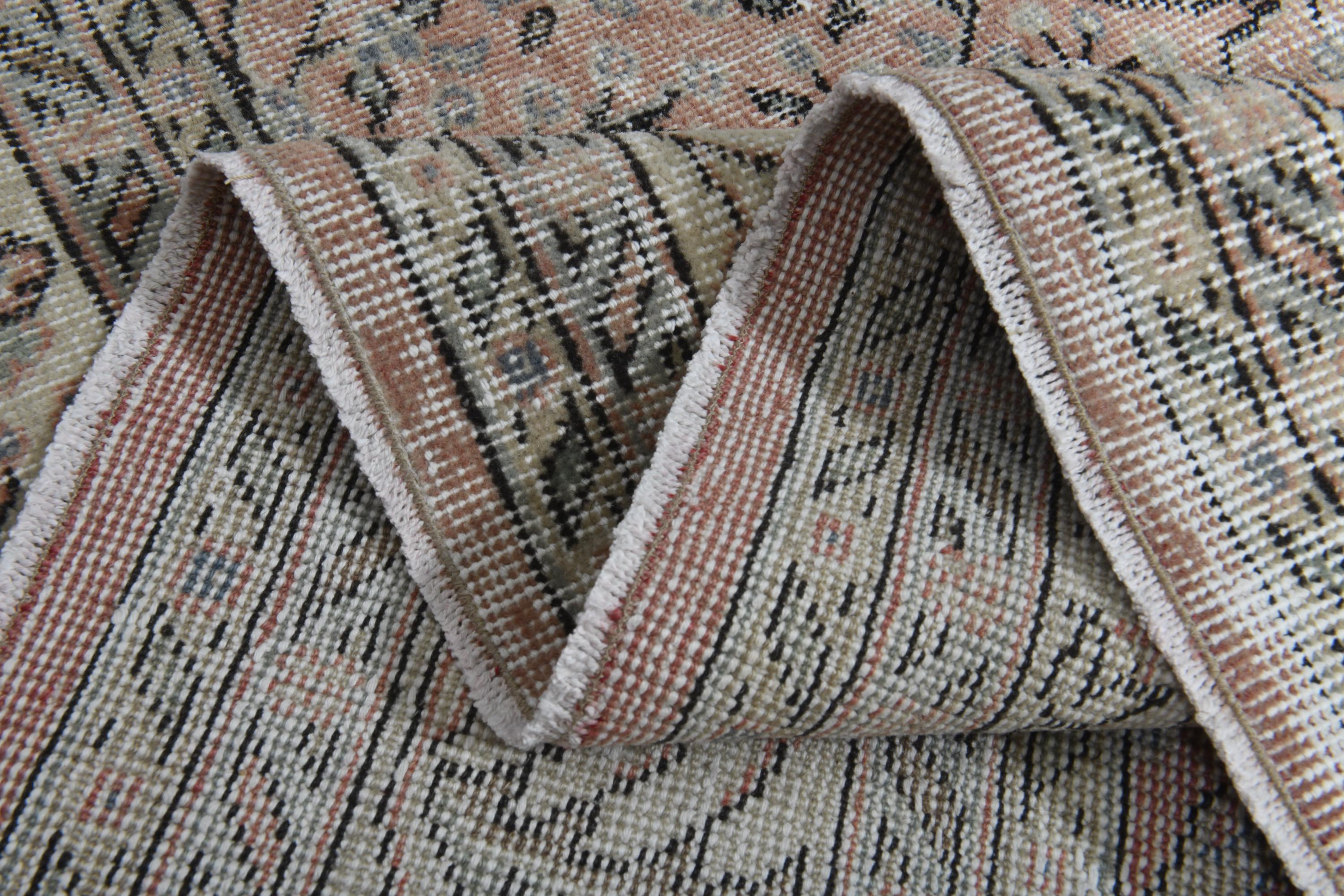 8'7x12'5 Ft, VINTAGE TURKISH RUG, Oushak Rug, Rugs for Living Room