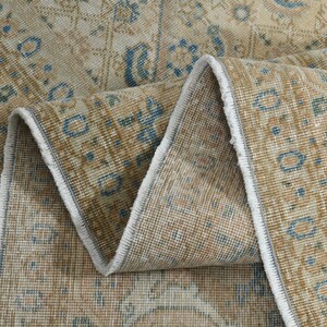 Oversized Orange Persian Rug, Vintage Wool Handmade Carpet (9'8x12'3ft) image 1