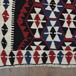 Handvävd kelimmatta, vintage turkisk ullmatta 96 x 200 cm bild 2