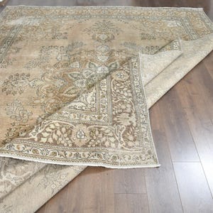 Großer Vintage Handgeknüpfter Wollteppich im Persischen Stil Bild 5