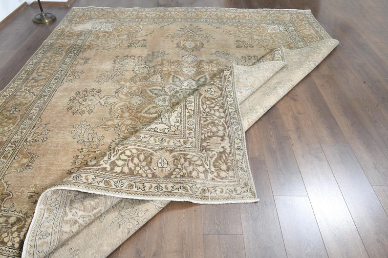 Großer Vintage Handgeknüpfter Wollteppich im Persischen Stil Bild 5