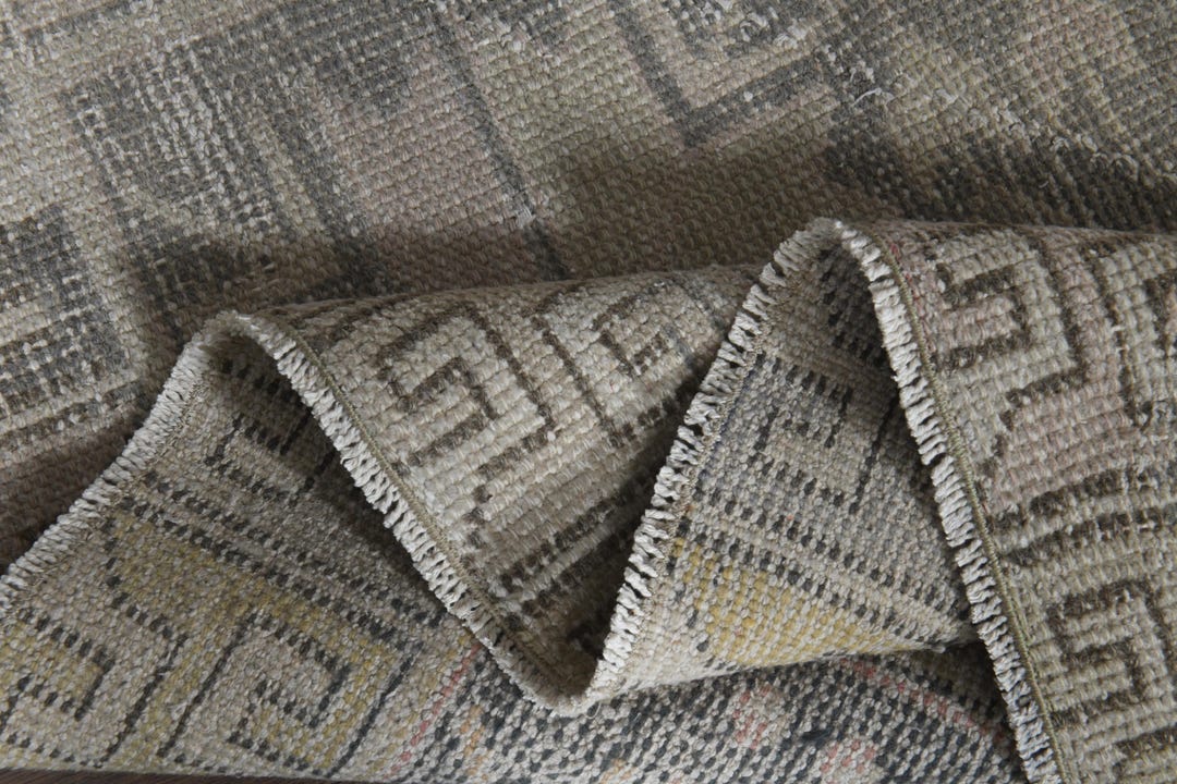 Handwoven Oushak Wool Rug, Farmhouse Floor Kitchen Rug (4x8.8 Ft) - Etsy