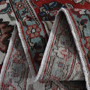9&#39;8x12&#39;6 ft, OVERSIZED PERSIAN RUG, Living Room Rug, Large Area Rug, Home Decor, Vintage Antique Rug, Red Persian Rug, 10x13 Rug, Boho Chic