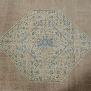 Oversized Orange Persian Rug, Vintage Wool Handmade Carpet (9'8x12'3ft) image 7