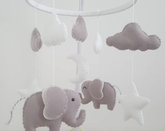 elephant nursery mobile