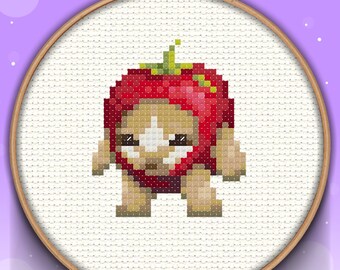 PATTERN PDF - Apple cat