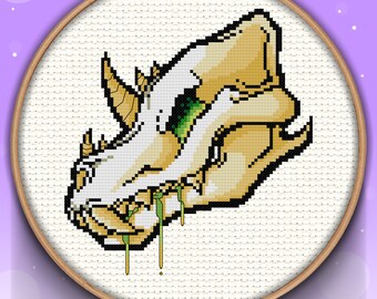 PATTERN PDF - Demon skull