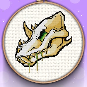PATTERN PDF - Demon skull