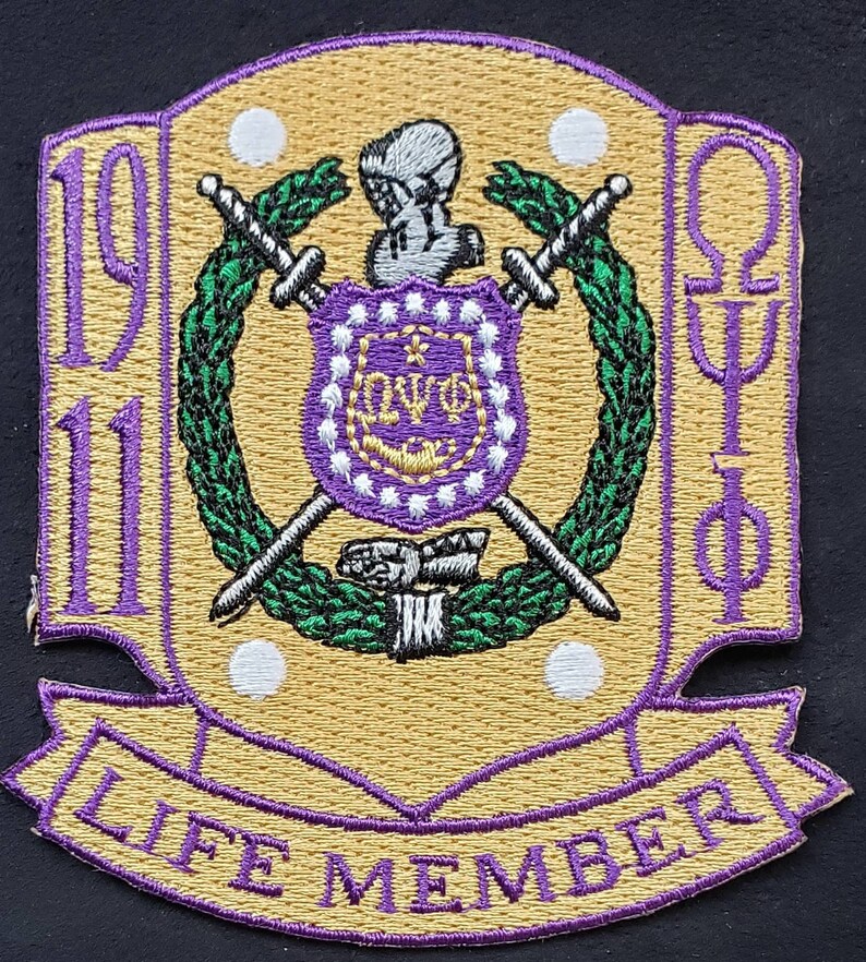 Omega Psi Phi Life Member 3.5 in Tall | Etsy