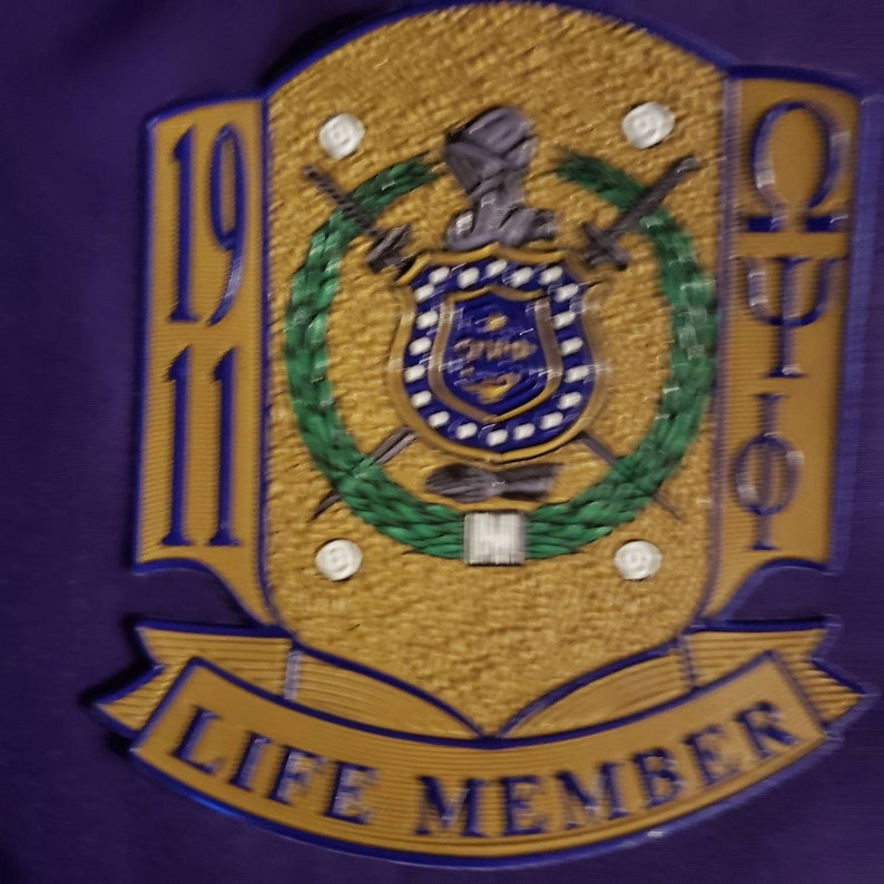 Omega Psi Phi Life Member LineJacket Etsy