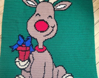 Reindeer Blanket - PATTERN ONLY