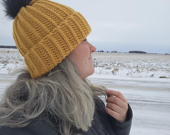 Snowflake Beanie - Pattern Only - Video Included