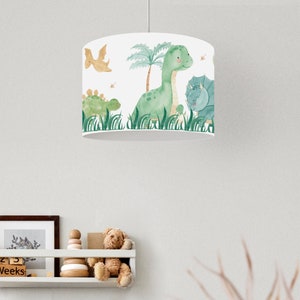 Children&#39;s lamp ceiling, lampshade dinosaur, lampshade ceiling dinos, children&#39;s room lamp dino, children&#39;s lamp, boys&#39; lamp