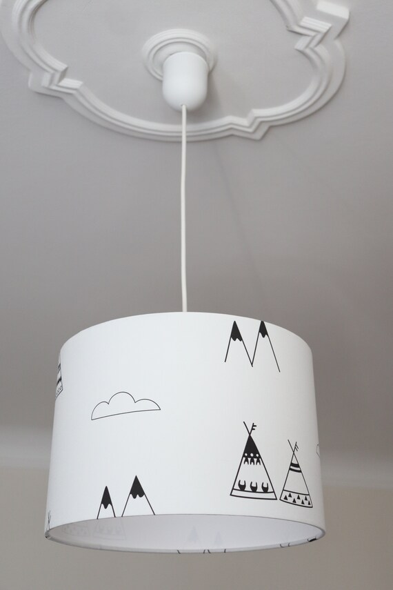 Lampshade Kids Children S Lamp Nursery Lamp Tipi Etsy