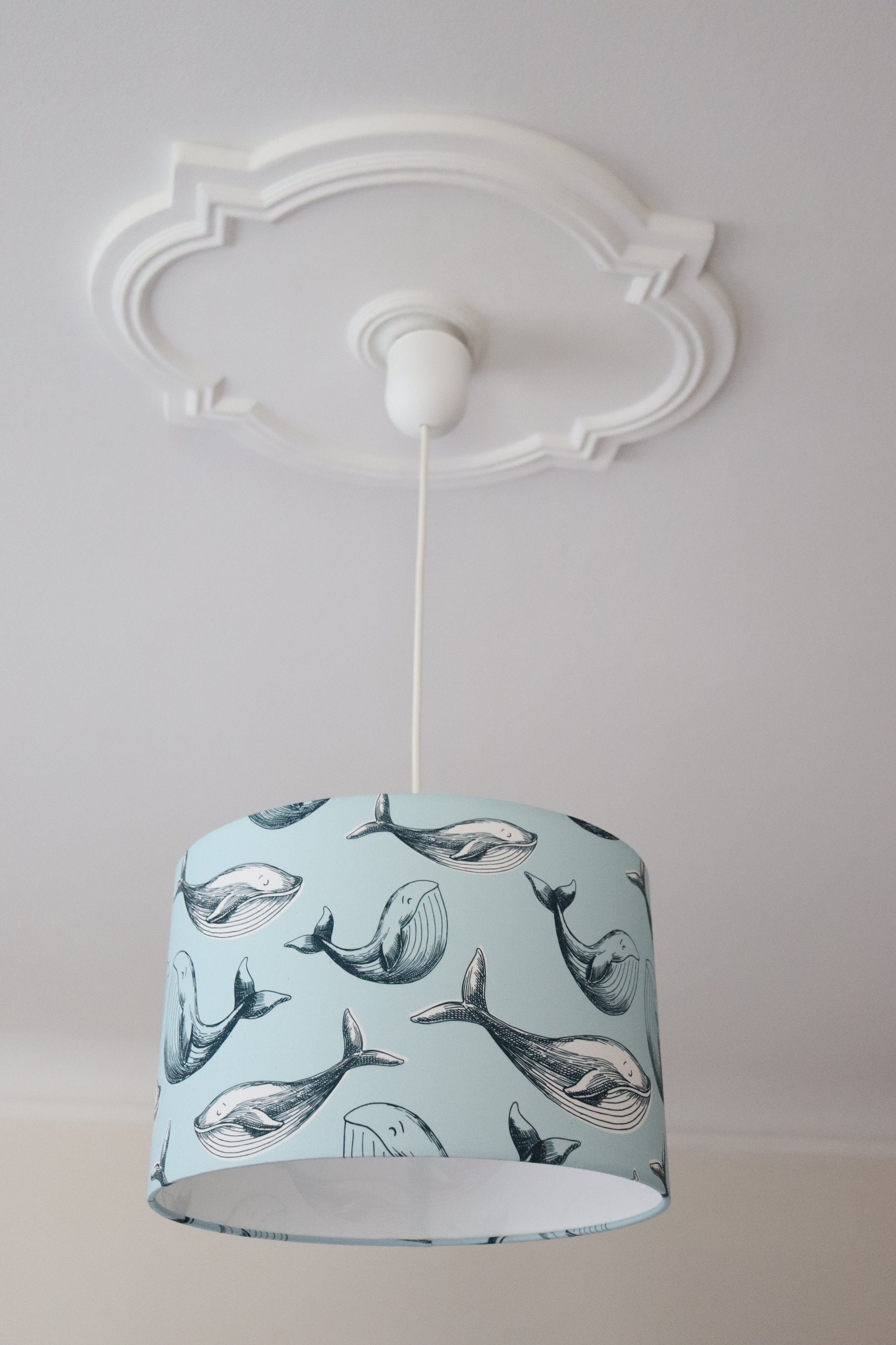 Whale Lamp Children's Room Ceiling Lamp Whales Turquoise Etsy Australia