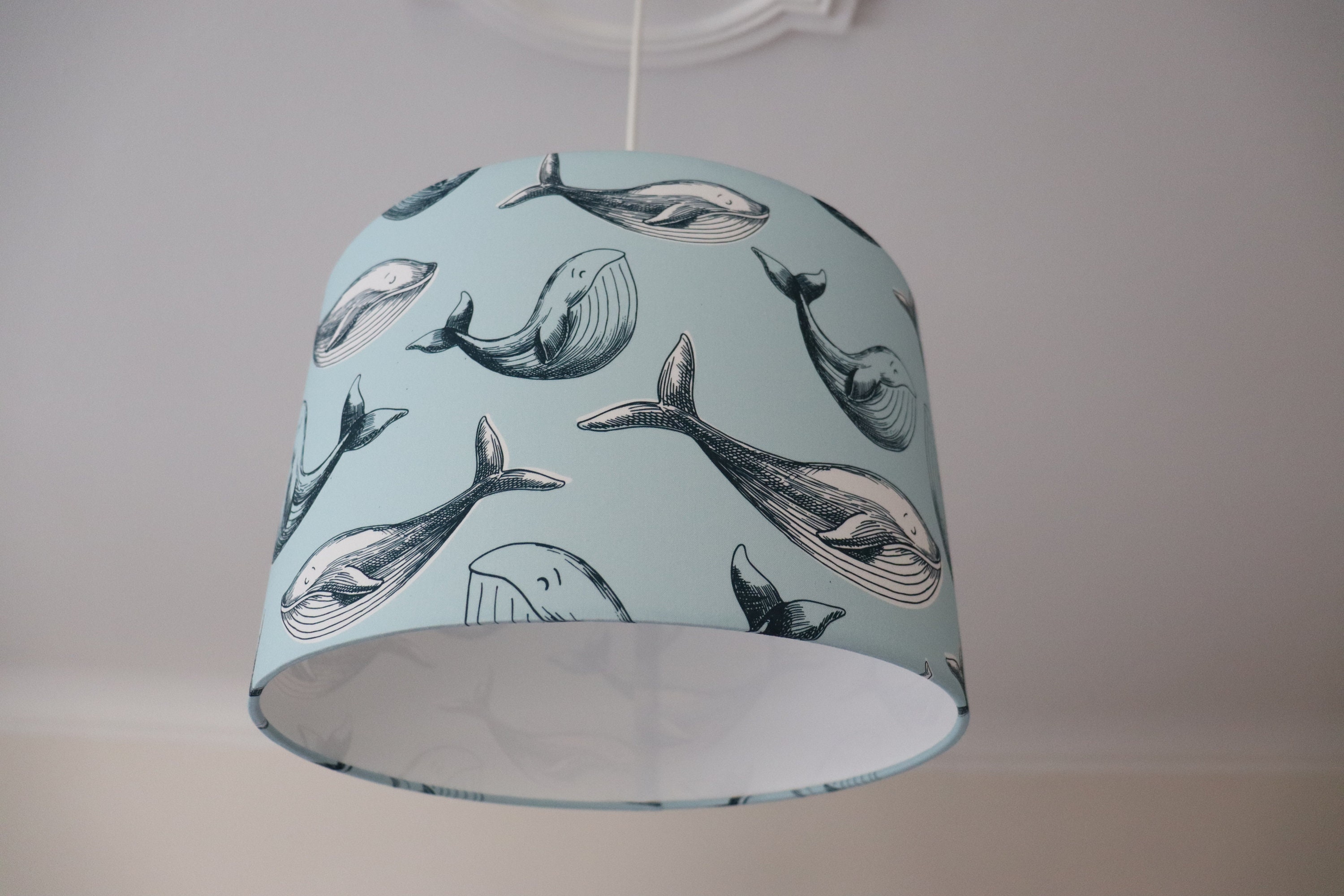 Whale Lamp Children's Room Ceiling Lamp Whales Turquoise Etsy Australia