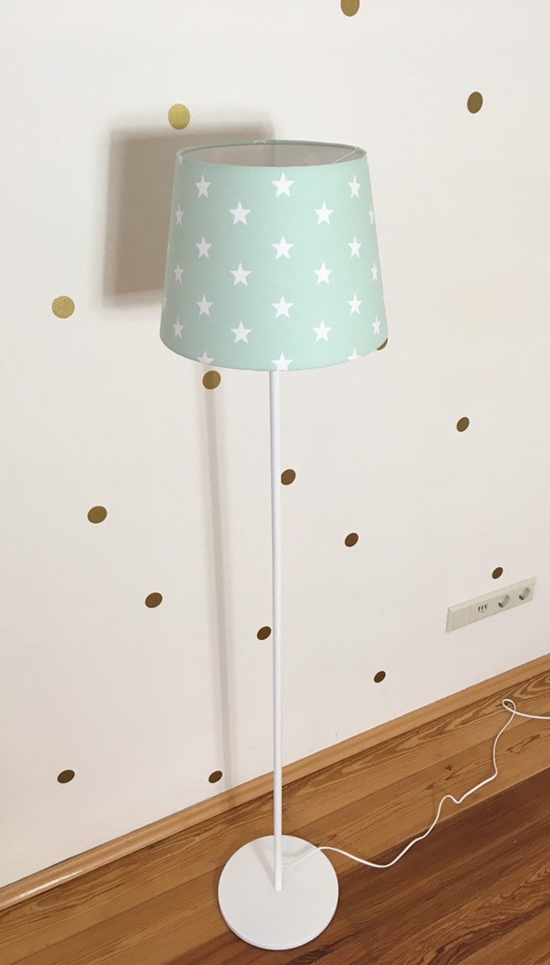 Stehlampe Kinderzimmer mit Sternen Lampenschirm Kinderzimmer Etsy