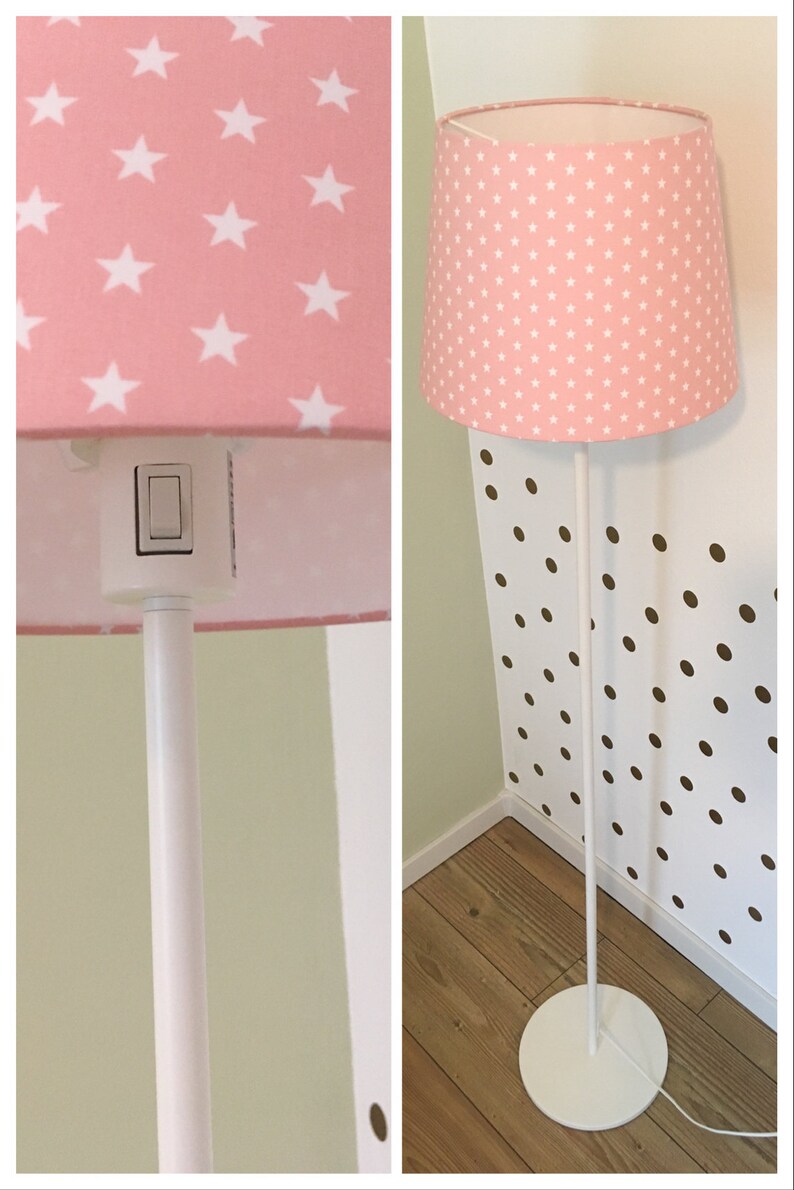 Stehlampe Kinderzimmer Kinderlampe Sterne hellrosa | Etsy