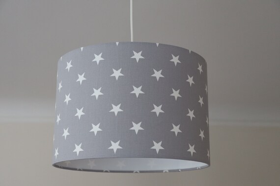 childrens grey lampshade