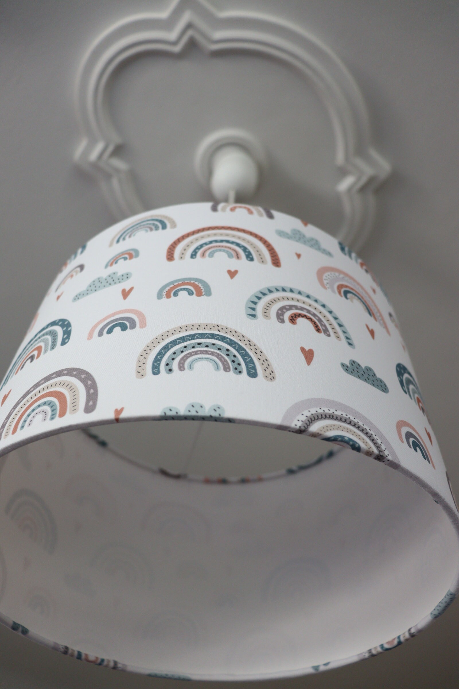 Lampenschirm Kinderzimmer Lampe Regenbogen Kinderlampe mit | Etsy