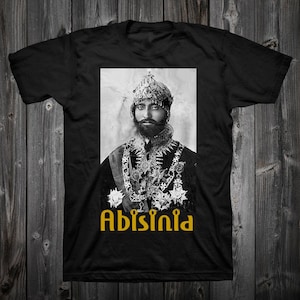 Unisex short sleeve t-shirt, Haile Selassie, Abyssinia, king of kings, ethiopia, rastafari jamaica and ethiopia