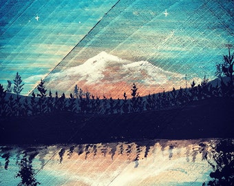 Lake paintings | Etsy