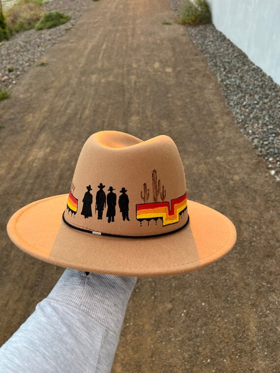 Tombstone Cowboy Tan Fedora Panama Hat 