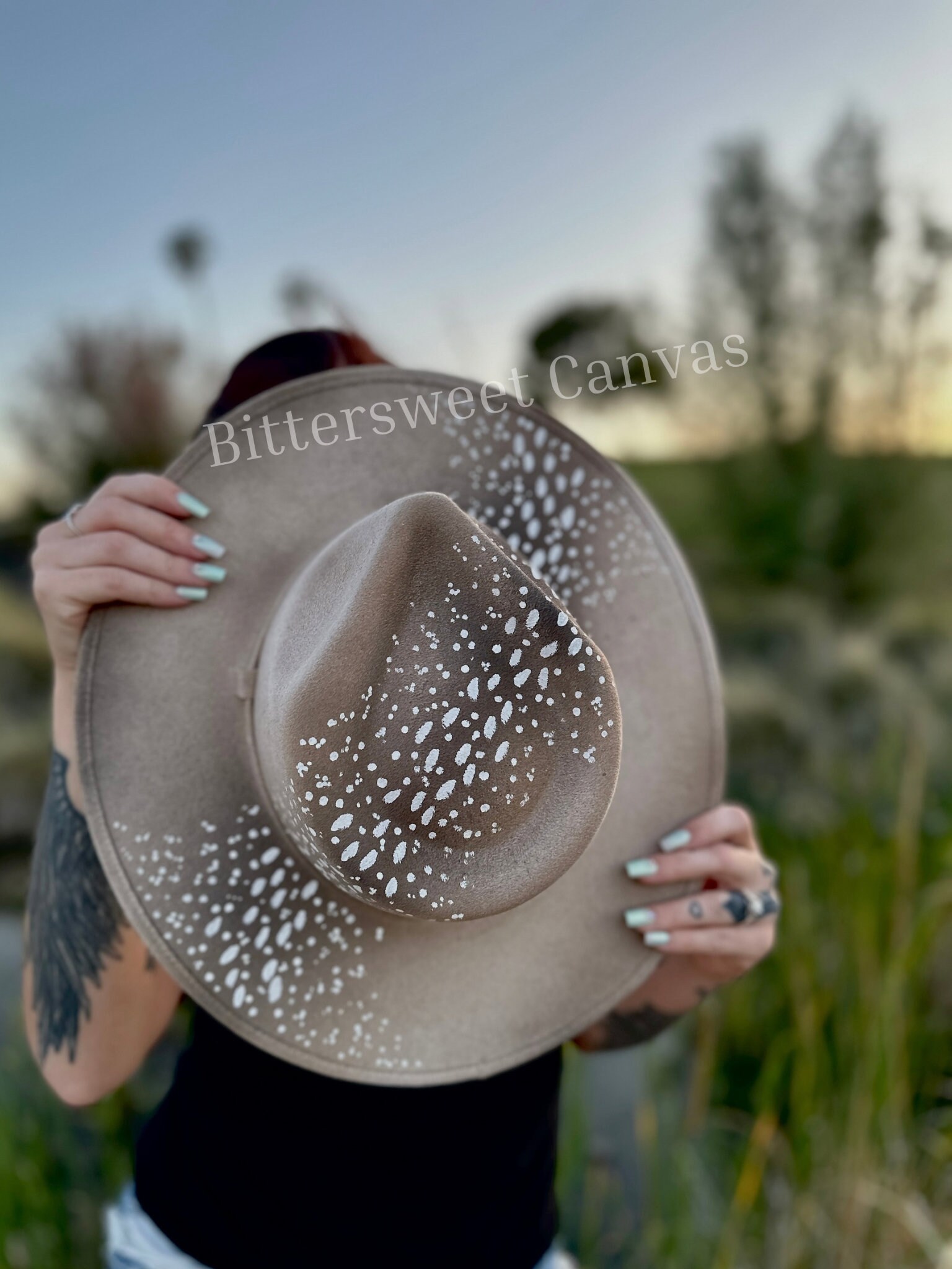 Deer fawn rancher style cowboy hat western boho wide brim hat European Hare in Fawn This is a banger. I got to combine two  main image 3