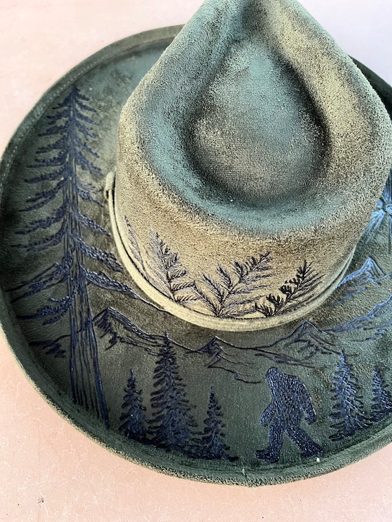 Olive sales cowboy hat
