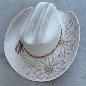 Custom Burned Cowgirl Hat - Etsy
