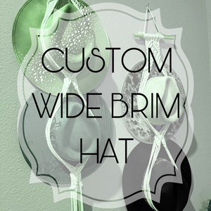 Custom rancher hat, personalize wide brim fedora, hats for women, hiking hat, custom western hat, cowboy hat, gambler style
