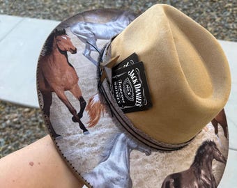 Secretariat themed rancher style cowboy hat Secretariat themed rancher style cowboy hat main image 2
