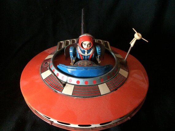 vintage flying saucer toy
