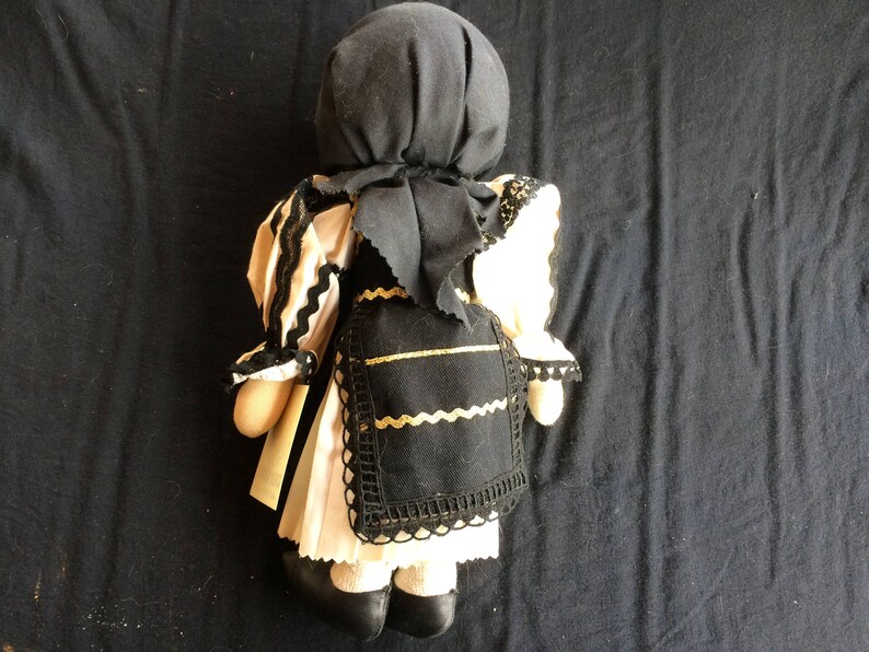 Vintage Cloth Doll Rug Doll Made in Romania by Doll Artist Etsy