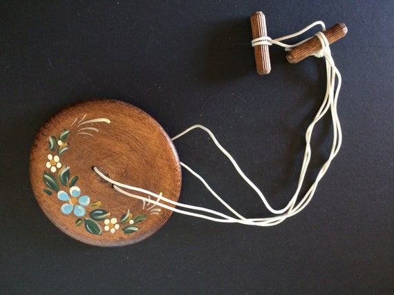 wooden spinner toy