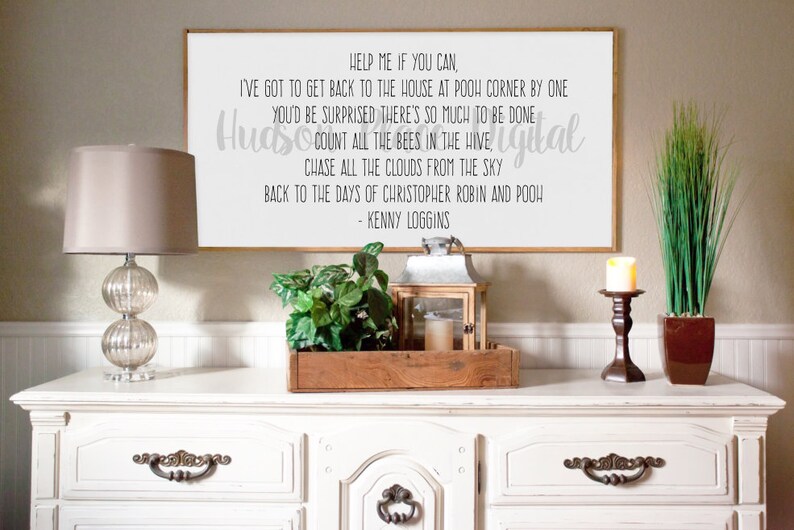 Return To Pooh Corner Kenny Loggins S Svg File Png Pdf Cricut Silhouette Sign Stencil Vinyl Design