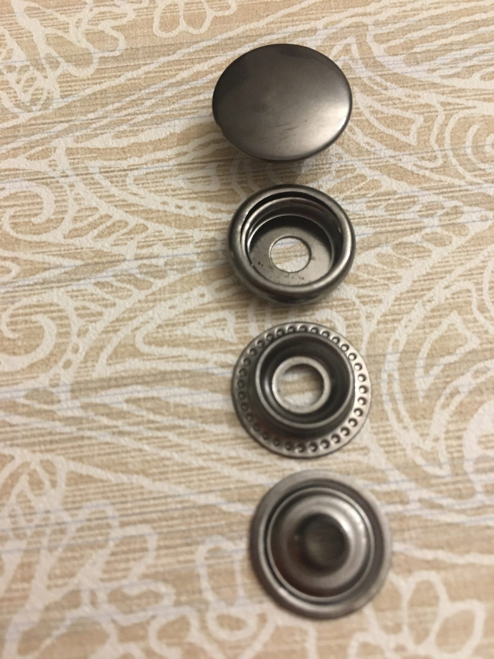 50 Set 15 mm 5/8 Snap Button Ring Socket Gunmetal Etsy