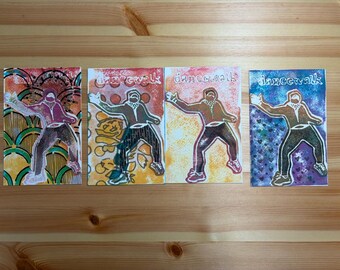 Arte postal de postales impresas a mano